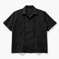 Guayabera Negra · Bordado Tonal