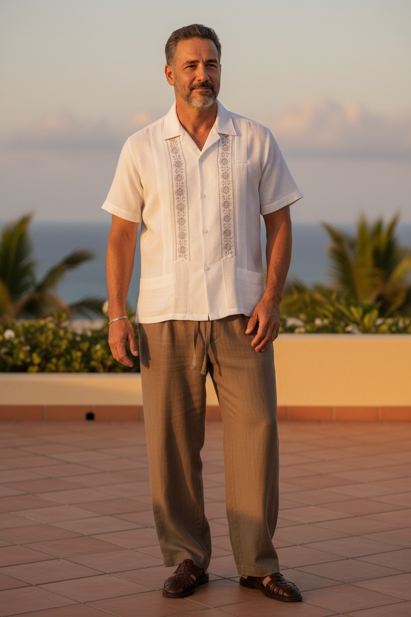 Guayabera Blanca · Plata