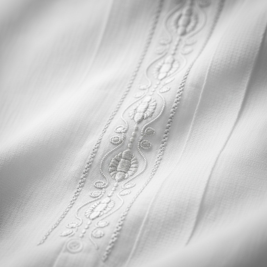 Guayabera Blanca · Bordado Floral